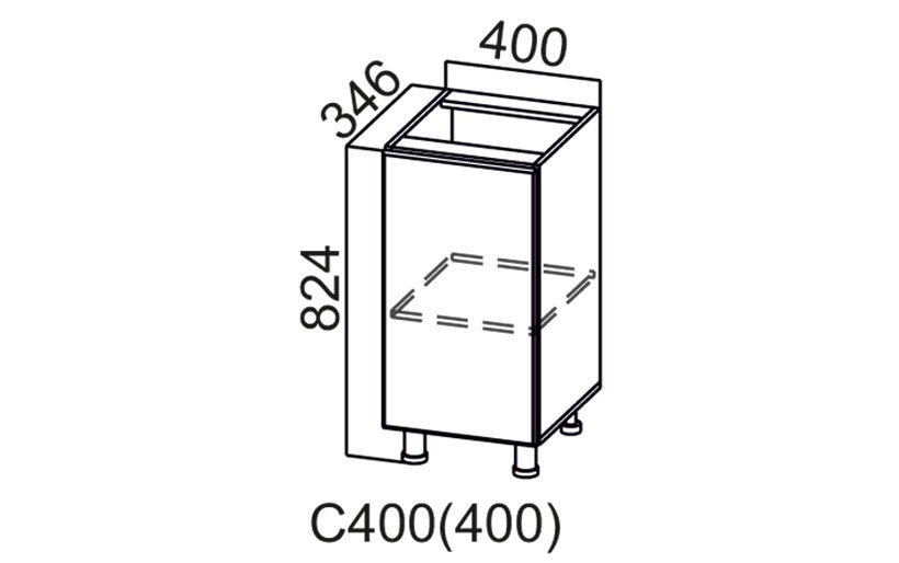 Стол-рабочий «Геометрия С400» 400 