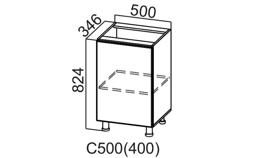 Стол-рабочий «Модерн С500» 400 
