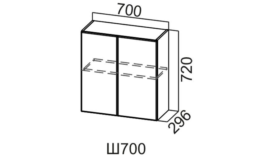 Шкаф Навесной «Модерн Ш700/720» 